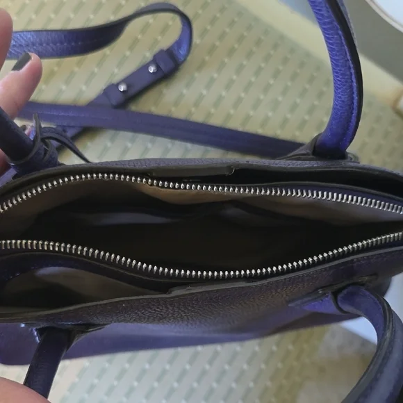 Michael Kors Purple Handbag Dome Satchel - Picture 3 of 8